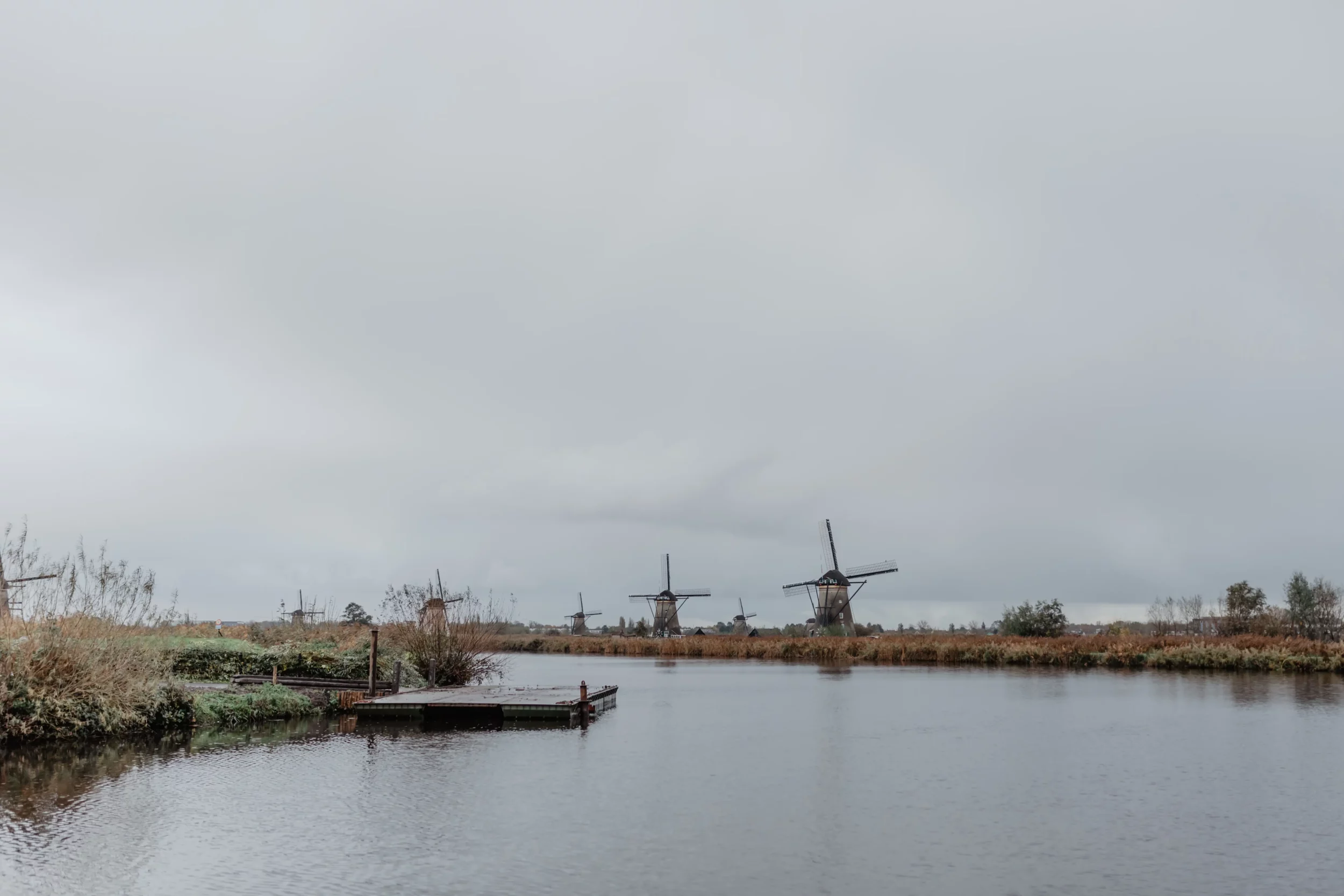 De molens van Kinderdijk.