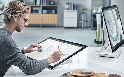 De all-in-one MS Surface Studio
